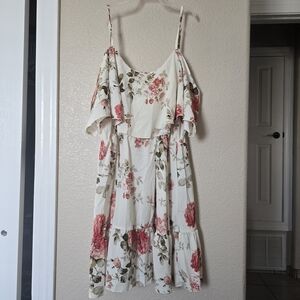Off The Shoulder Floral Dress
